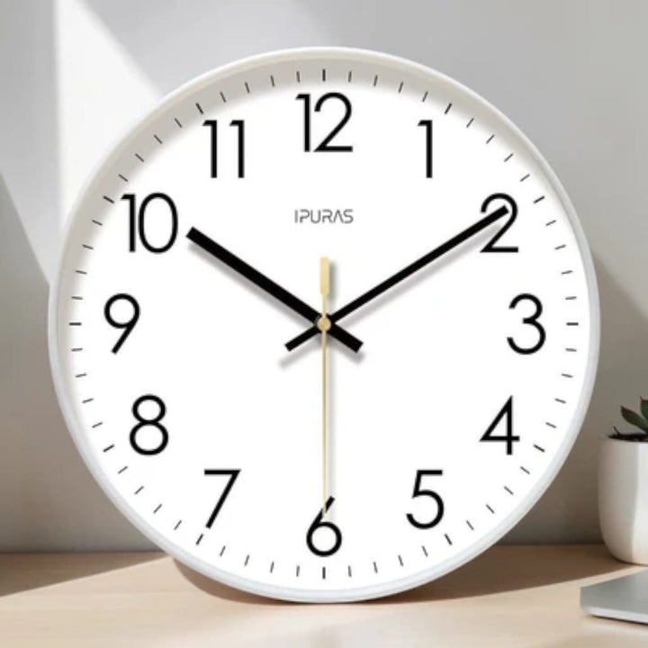 Nordic Minimalist Silent Wall Clock – Quartz Movement Boldenn