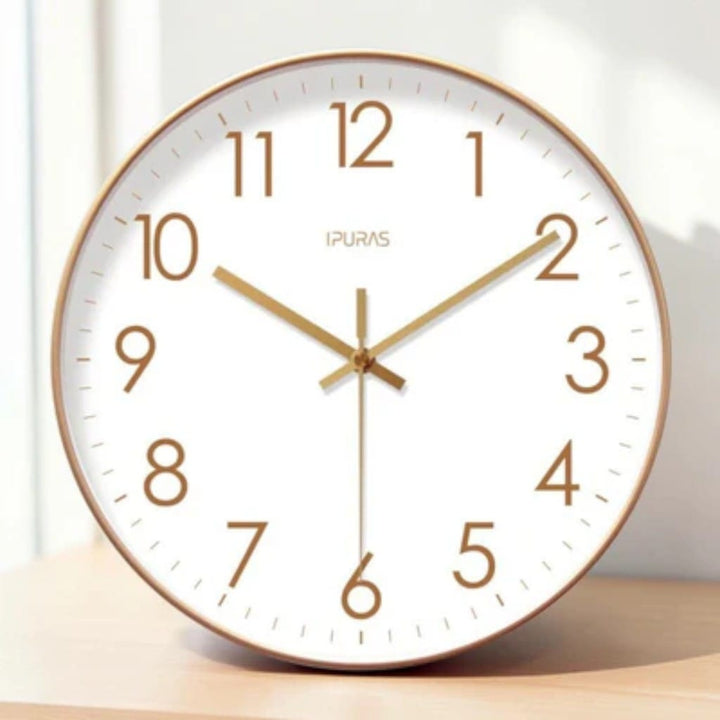 Nordic Minimalist Silent Wall Clock – Quartz Movement Boldenn