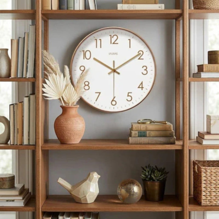 Nordic Minimalist Silent Wall Clock – Quartz Movement Boldenn
