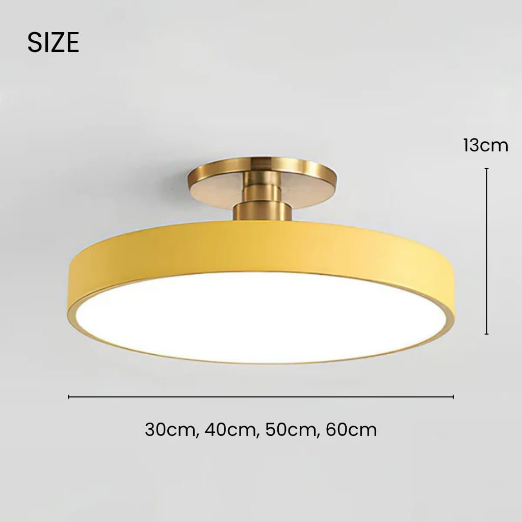 Nordic Round Ceiling Light Fixture Flush Mount Boldenn