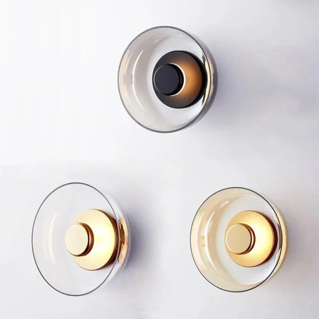 Nordic Round Glass Wall Lamp