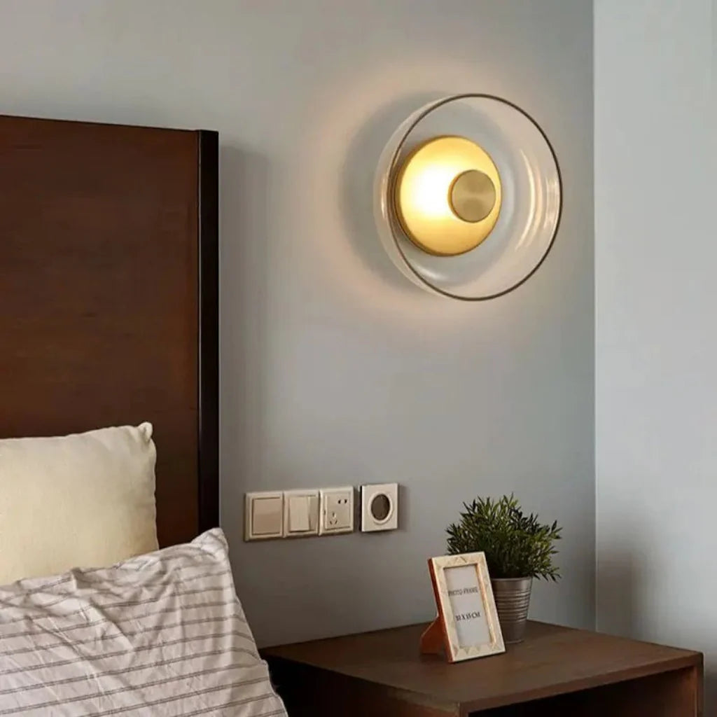 Nordic Round Glass Wall Lamp