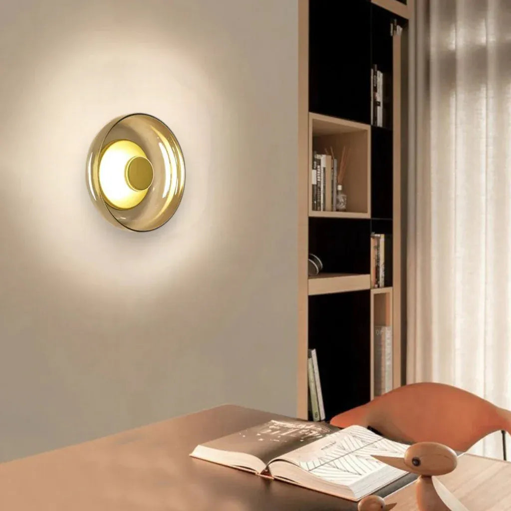 Nordic Round Glass Wall Lamp Boldenn