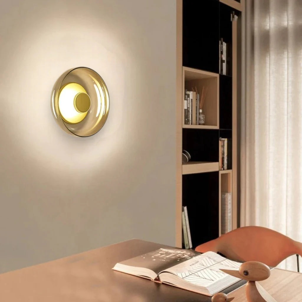 Nordic Round Glass Wall Lamp