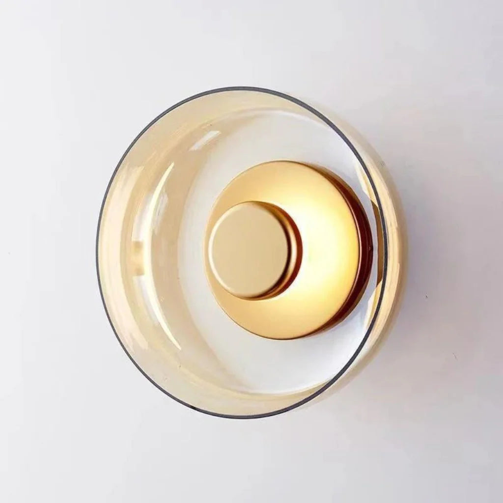Nordic Round Glass Wall Lamp