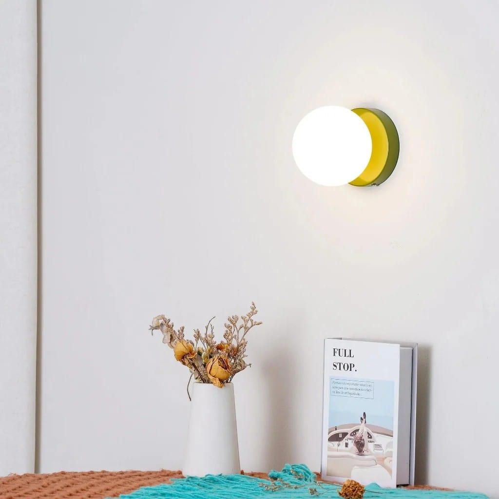 Nordic Spherical LED Wall Lamp - Iron Base Boldenn