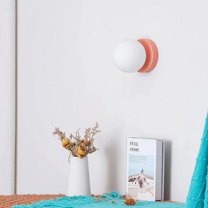 Nordic Spherical LED Wall Lamp - Iron Base Boldenn