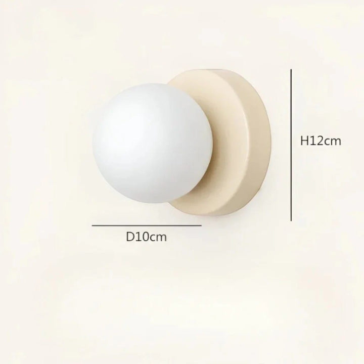 Nordic Spherical LED Wall Lamp - Iron Base Boldenn