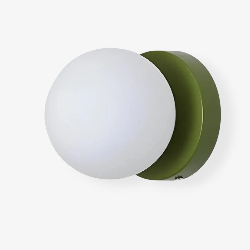 Nordic Spherical LED Wall Lamp - Iron Base