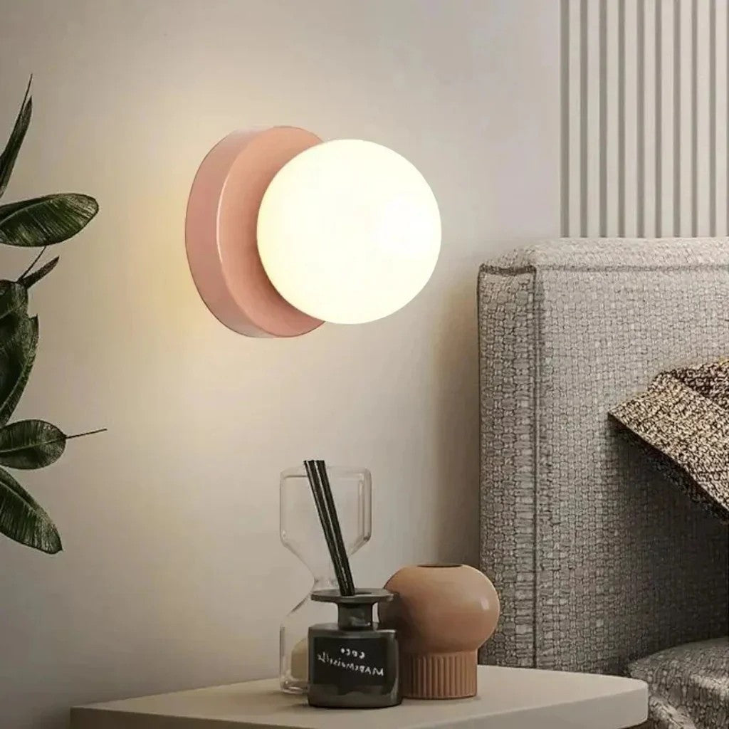 Nordic Spherical LED Wall Lamp - Iron Base