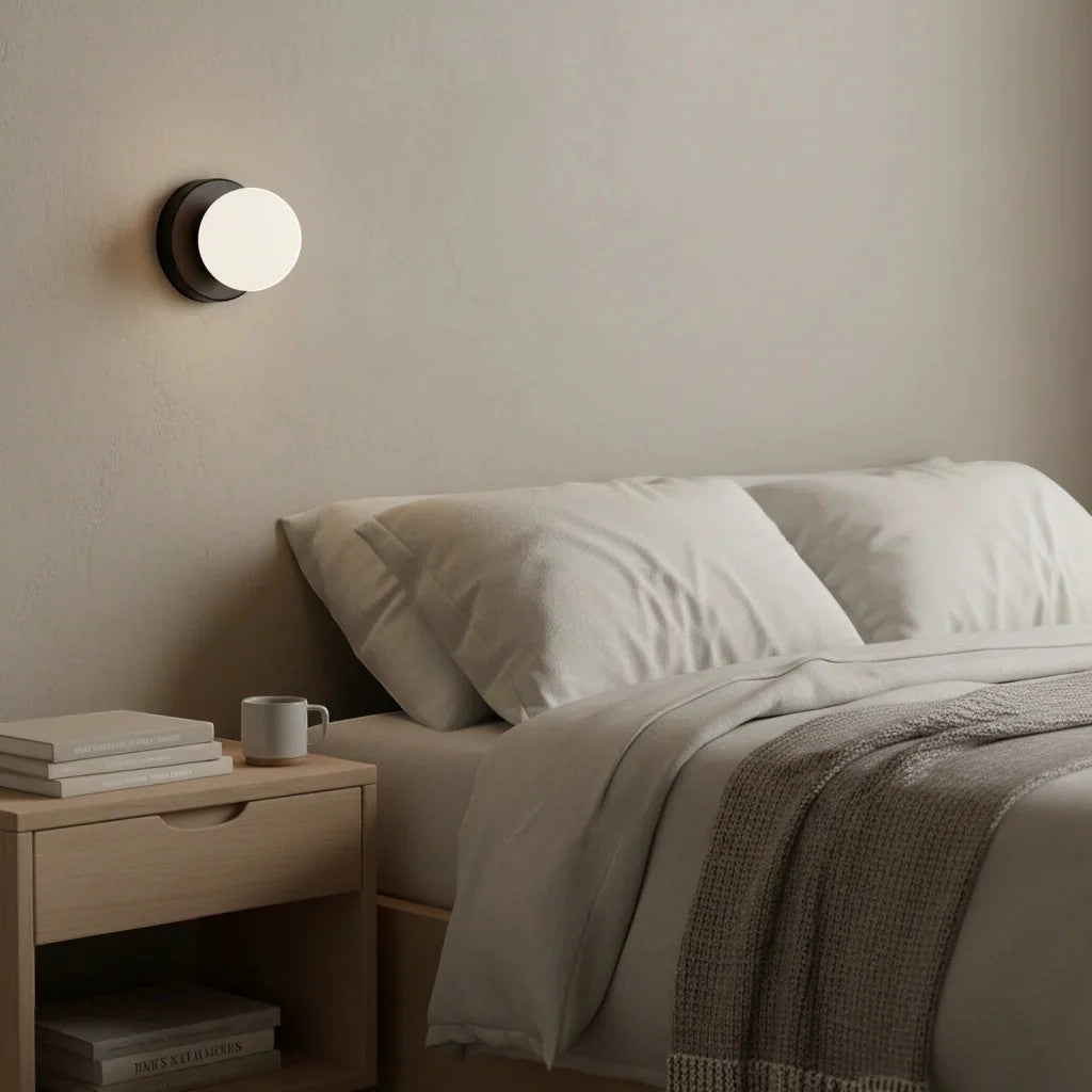 Nordic Spherical LED Wall Lamp - Iron Base