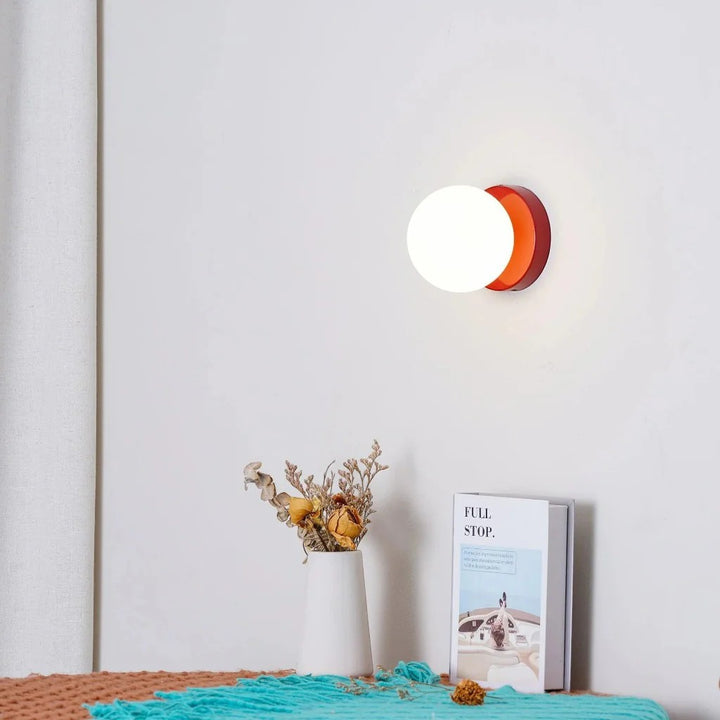 Nordic Spherical LED Wall Lamp - Iron Base