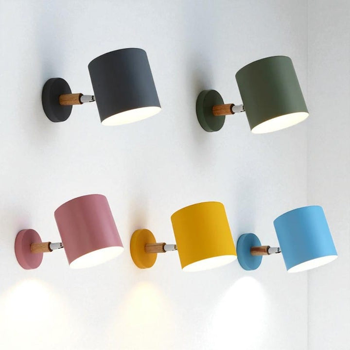Nordic Wood & Metal Adjustable Wall Sconce Lamp Boldenn