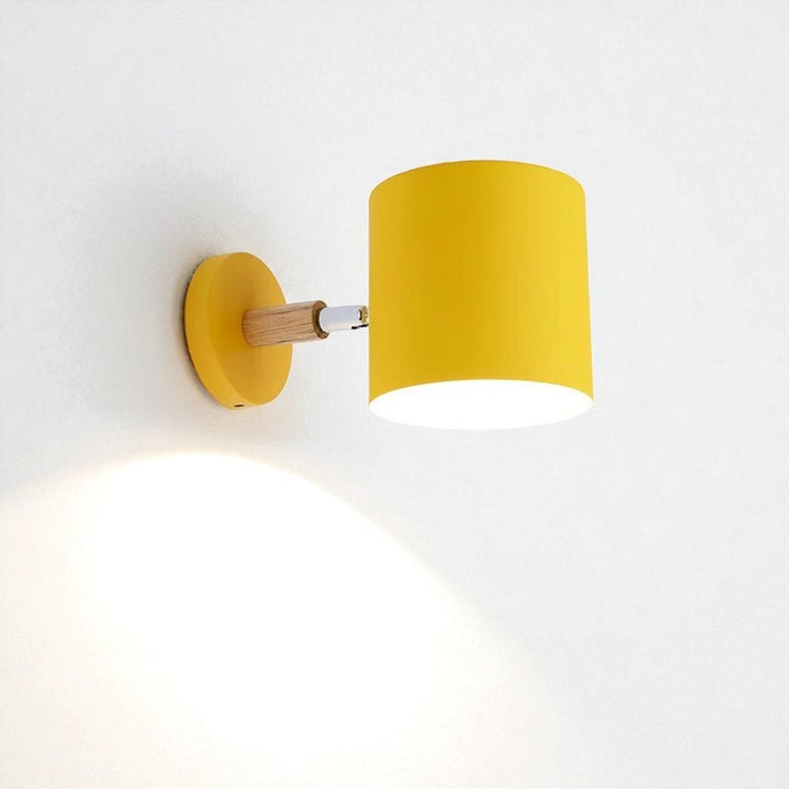 Nordic Wood & Metal Adjustable Wall Sconce Lamp