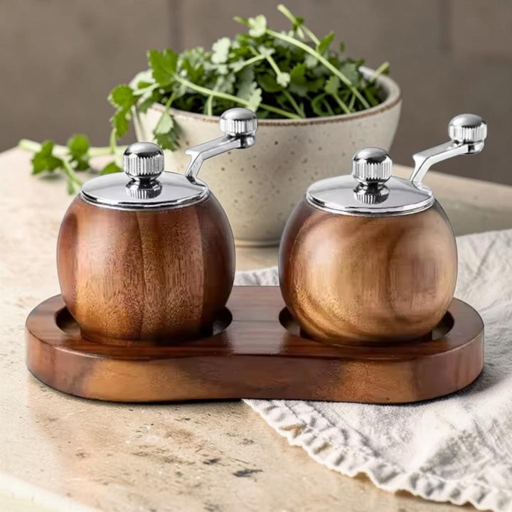 NordMill Salt and Pepper Grinder Set – Nordic Wood Boldenn