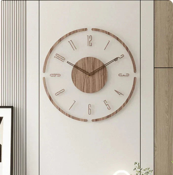 Scandinavian Wooden Wall Clock
