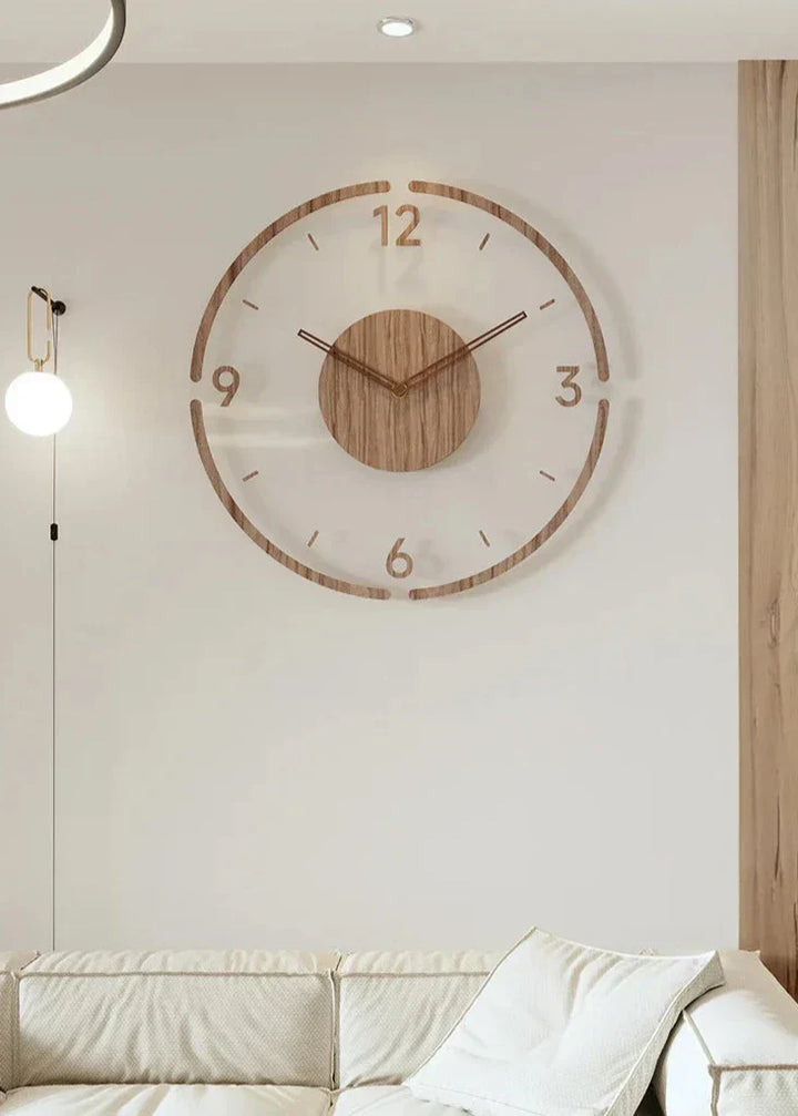 Scandinavian Wooden Wall Clock