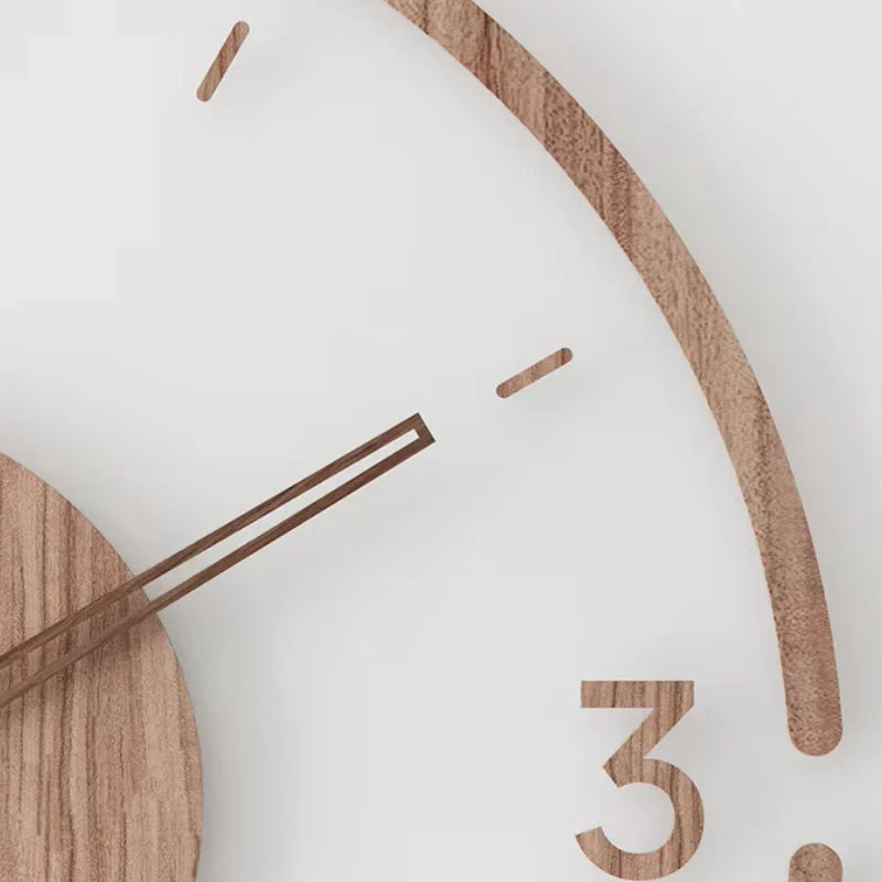 Scandinavian Wooden Wall Clock