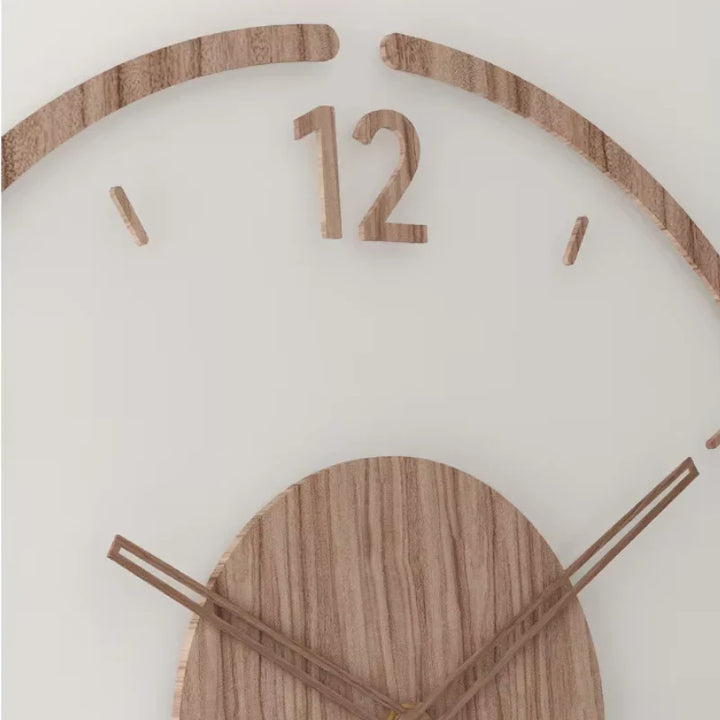 Scandinavian Wooden Wall Clock