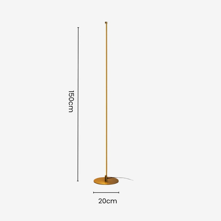 Nova | Golden Floor Lamp with Dimmable LED