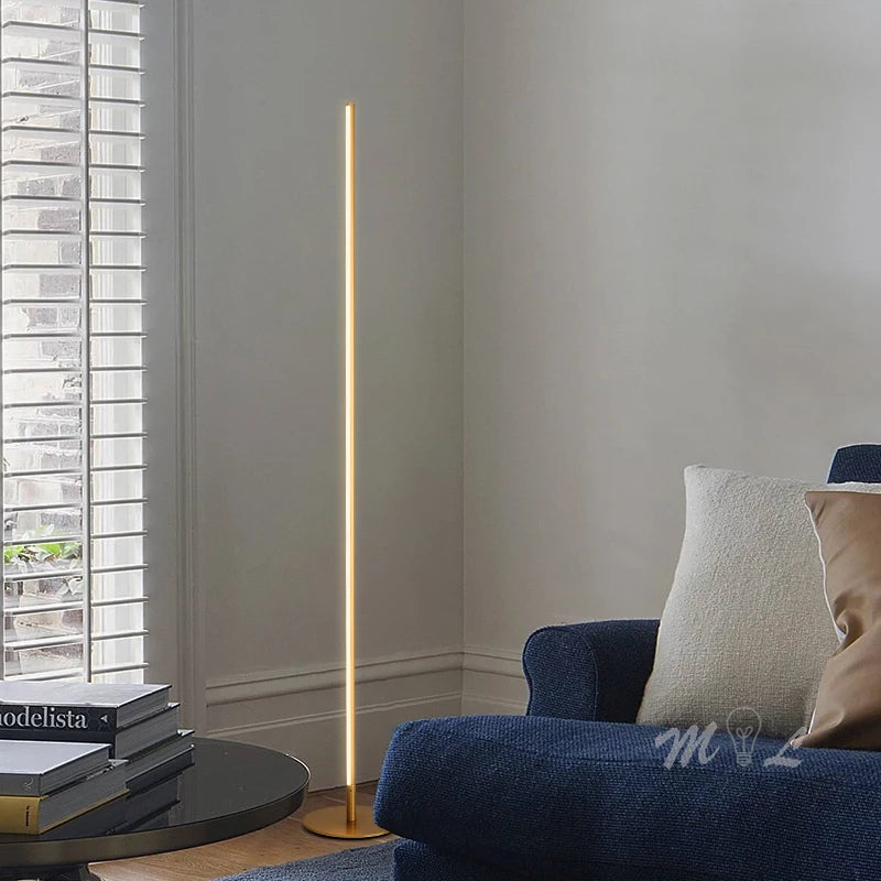 Nova | Golden Floor Lamp with Dimmable LED