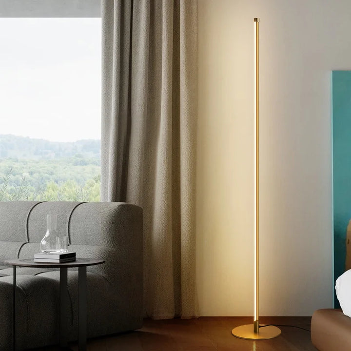 Nova | Golden Floor Lamp with Dimmable LED