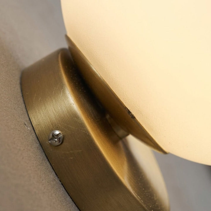 Ollye Globe Bedside Wall Light in Gold Finish Boldenn