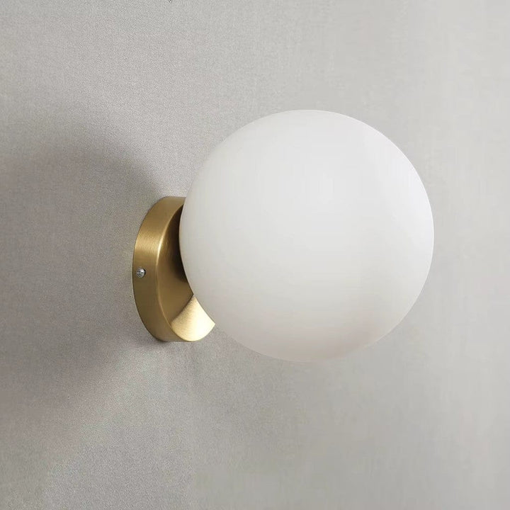 Ollye Globe Bedside Wall Light in Gold Finish Boldenn