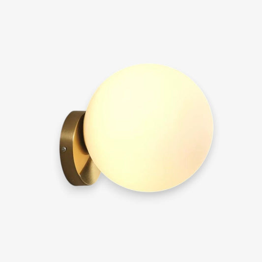Ollye Globe Bedside Wall Light in Gold Finish Boldenn