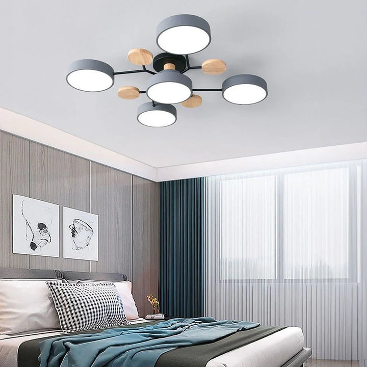 Orbitra Multi Head Circular Living Room Ceiling Light