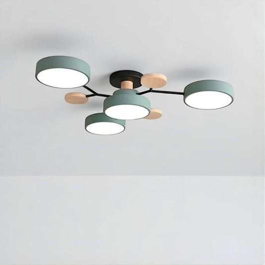 Orbitra Multi Head Circular Living Room Ceiling Light Boldenn