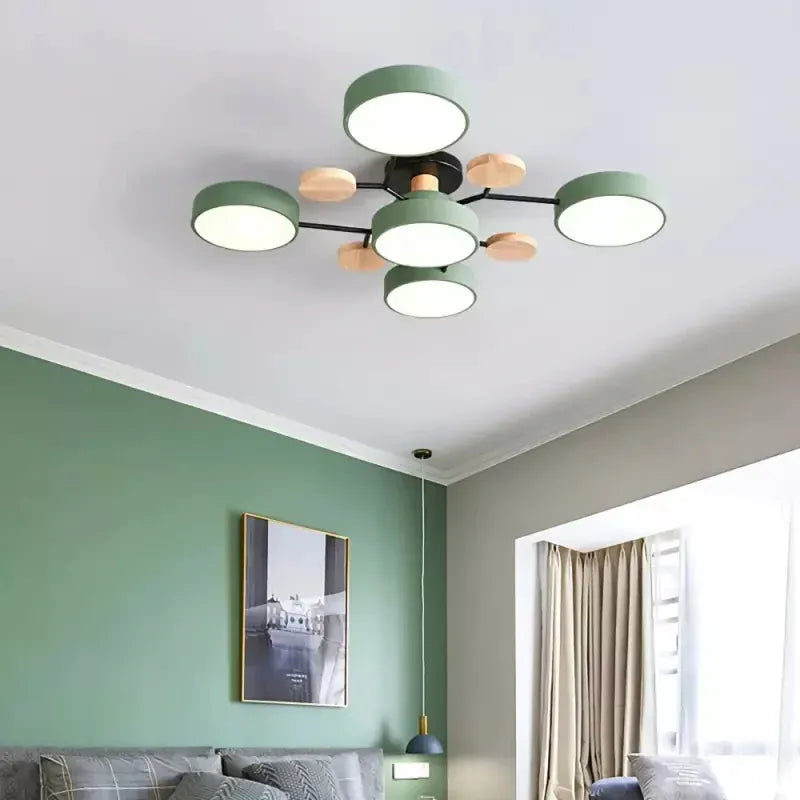 Orbitra Multi Head Circular Living Room Ceiling Light Boldenn