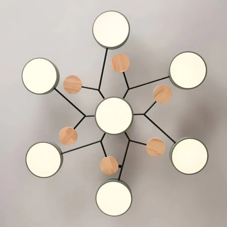 Orbitra Multi Head Circular Living Room Ceiling Light Boldenn