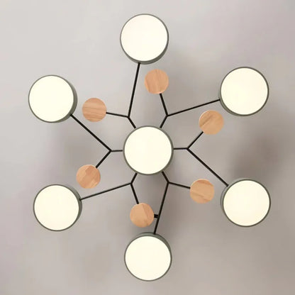 Orbitra Multi Head Circular Living Room Ceiling Light Boldenn