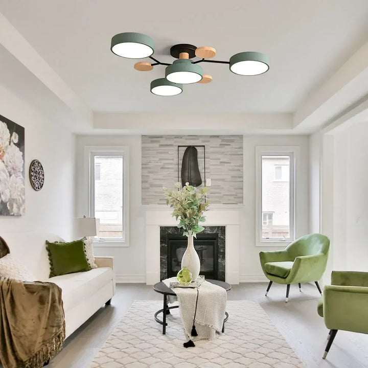 Orbitra Multi Head Circular Living Room Ceiling Light Boldenn
