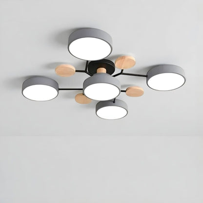 Orbitra Multi Head Circular Living Room Ceiling Light Boldenn