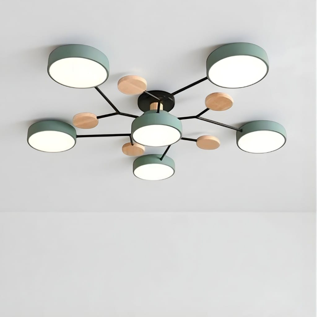Orbitra Multi Head Circular Living Room Ceiling Light Boldenn