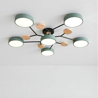 Orbitra Multi Head Circular Living Room Ceiling Light Boldenn