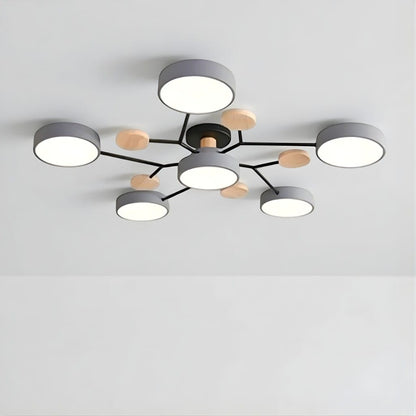 Orbitra Multi Head Circular Living Room Ceiling Light Boldenn