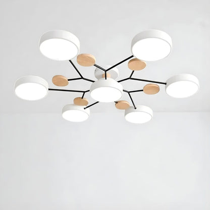 Orbitra Multi Head Circular Living Room Ceiling Light Boldenn