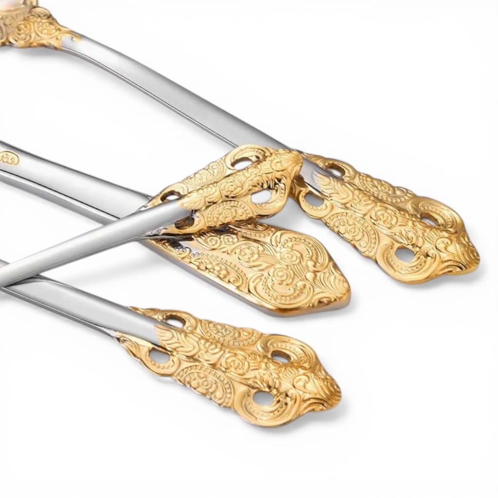 Ornate Stainless Steel Cutlery Set – Classic Elegant Dining Boldenn
