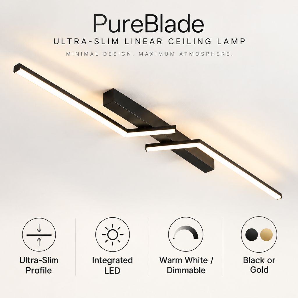 PureBlade Ultra-Slim Linear Ceiling Lamp