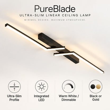 PureBlade Ultra-Slim Linear Ceiling Lamp