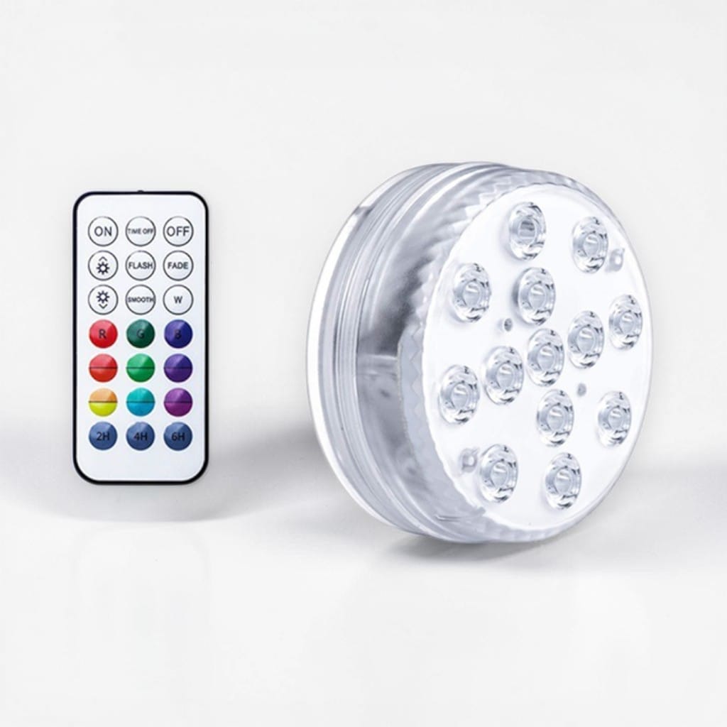 RGB Submersible Pool Light with Remote Control – 16 Colors LED Boldenn