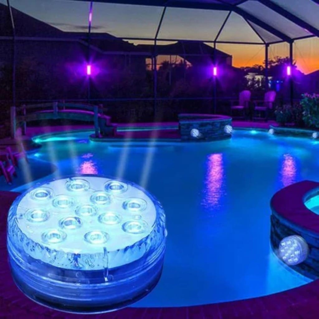 RGB Submersible Pool Light with Remote Control – 16 Colors LED Boldenn