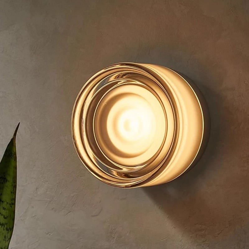 Round Glass Interior Wall Light Sconce