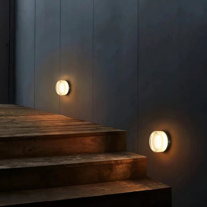 Round Glass Interior Wall Light Sconce