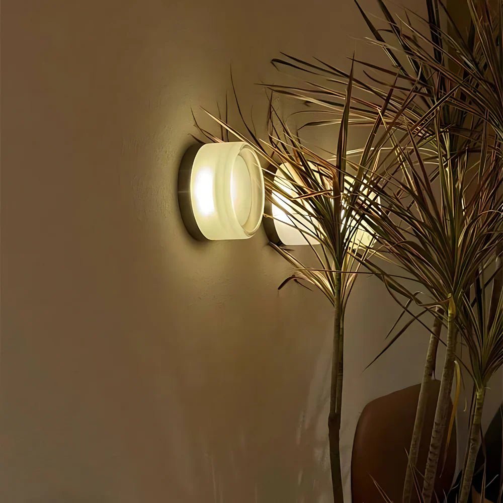 Round Glass Interior Wall Light Sconce