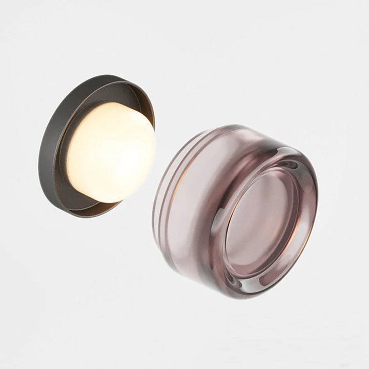 Round Glass Interior Wall Light Sconce