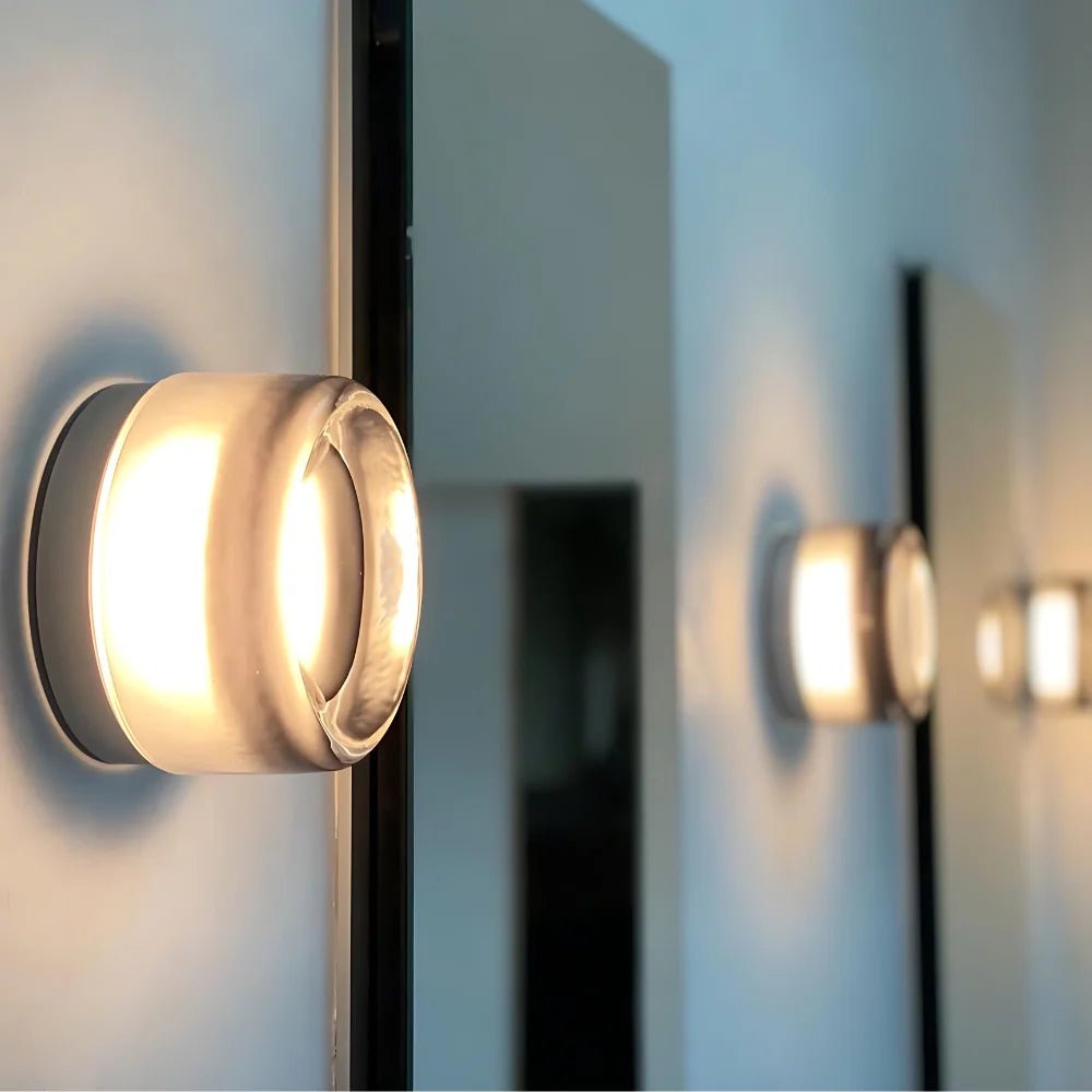 Round Glass Interior Wall Light Sconce